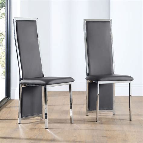 leather and chrome dining chairs|Chrome and Leather Dining Chairs